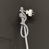 Mid Century Modern Frosted Glass Cylinder Pendant