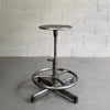 Industrial Brush Steel Adjustable Stool by Cramer