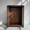 Gothic Oak Glass Front Display Cabinet