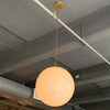 Large Milk Glass Globe Pendant Light