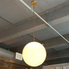 Large Milk Glass Globe Pendant Light