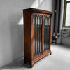 Gothic Oak Glass Front Display Cabinet