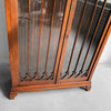 Gothic Oak Glass Front Display Cabinet