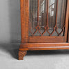 Gothic Oak Glass Front Display Cabinet