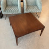 Mid Century Modern Square Walnut Coffee Table