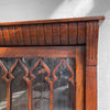Gothic Oak Glass Front Display Cabinet