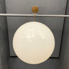 Large Milk Glass Globe Pendant Light