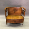 Carved Oak Settle Bench
