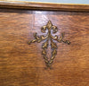 Carved Oak Settle Bench