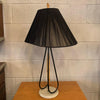 Mid Century Modern Bamboo Table Lamp With String Shade
