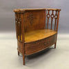 Carved Oak Settle Bench