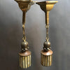 Brass and Stained Glass Pendants