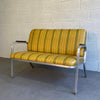 Midcentury Aluminum Frame Loveseat Sofa By Goodform