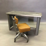 Industrial Brushed Steel Desk