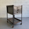 Industrial Brushed Steel Tool Caddy