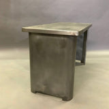 Industrial Brushed Steel Desk