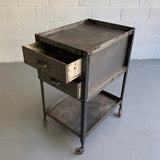 Industrial Brushed Steel Tool Caddy