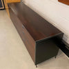 Sleek Modern Rosewood And Chrome Low Dresser