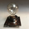 Early New York City Gunmetal Copper Subway Wall Sconce Lights