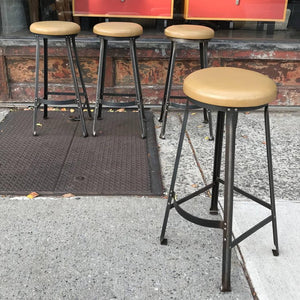 Upholstered Angle Iron Barstools
