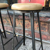 Upholstered Angle Iron Barstools