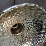 Silver Quilted Mercury Glass Pendant