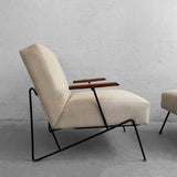 Wrought Iron Lounge Chairs By Dan Johnson For Pacific Iron