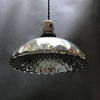 Silver Quilted Mercury Glass Pendant