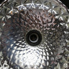 Silver Quilted Mercury Glass Pendant