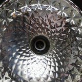Silver Quilted Mercury Glass Pendant