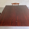Art Deco Mahogany Pedestal Console Dining Table In The Manner Of Donald Deskey