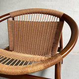 Scandinavian Modern Ringstol Woven Hoop Chair By Illum Wikkelsø