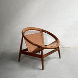 Scandinavian Modern Ringstol Woven Hoop Chair By Illum Wikkelsø
