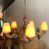 Arts & Crafts Brass And Copper Chandelier