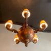 Arts & Crafts Brass And Copper Chandelier