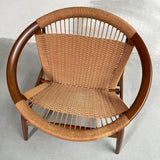 Scandinavian Modern Ringstol Woven Hoop Chair By Illum Wikkelsø