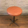 Brass and Leather Vanity Stool
