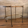 Oval Brass Bar Cart