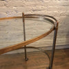 Oval Brass Bar Cart