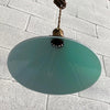 Industrial Green Glass Cone Pendant Lights