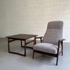 Upholstered Reclining Oak Lounge Chair by Yngve Ekström for Pastoe