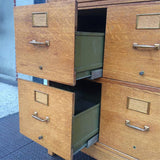 Double Oak File Cabinet