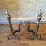 Brass Federal Style Andirons