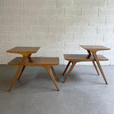 Mid Century Modern Step End Tables By John Van Koert For Drexel