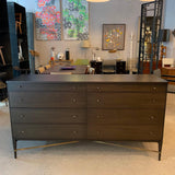 Ebonized Maple And Brass Dresser By Paul McCobb For Calvin