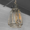 Hollywood Regency Molded Glass Pendant Light