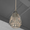 Hollywood Regency Molded Glass Pendant Light