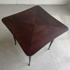 Italian Mid Century Modern Caned Mahogany Side Table