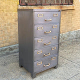 Brushed Steel Office Filing Cabinet