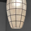 Oblong Capiz Shell Semi Flush Mount Pendant Light